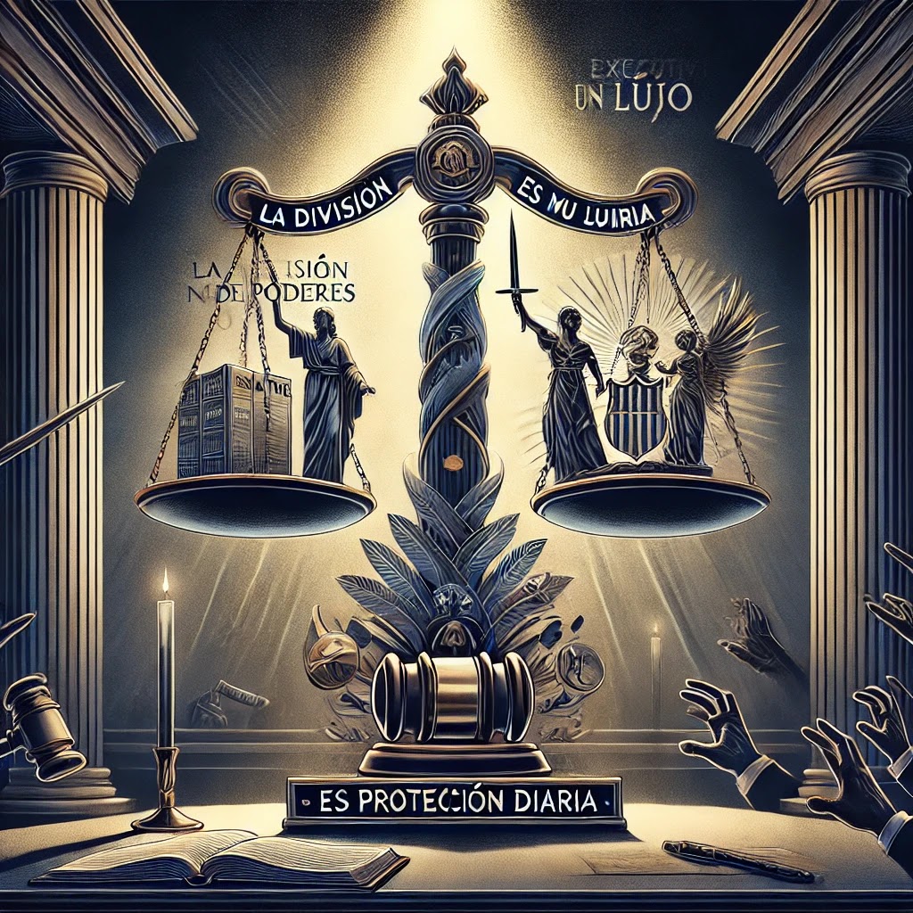 La División de Poderes no es un lujo, es nuestra protección diaria.